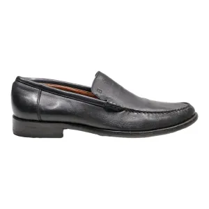 BALLY Loafer Shoes Black Leather Mens UK 7.5