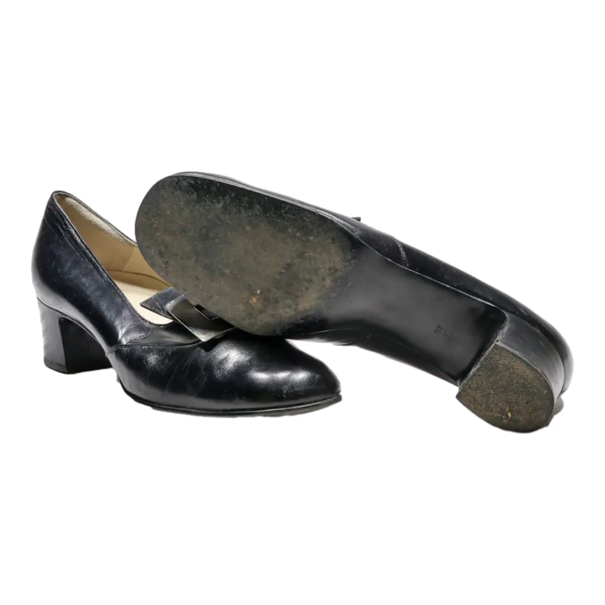 BALLY Loafer Shoes Black Synthetic Womens UK 4.5