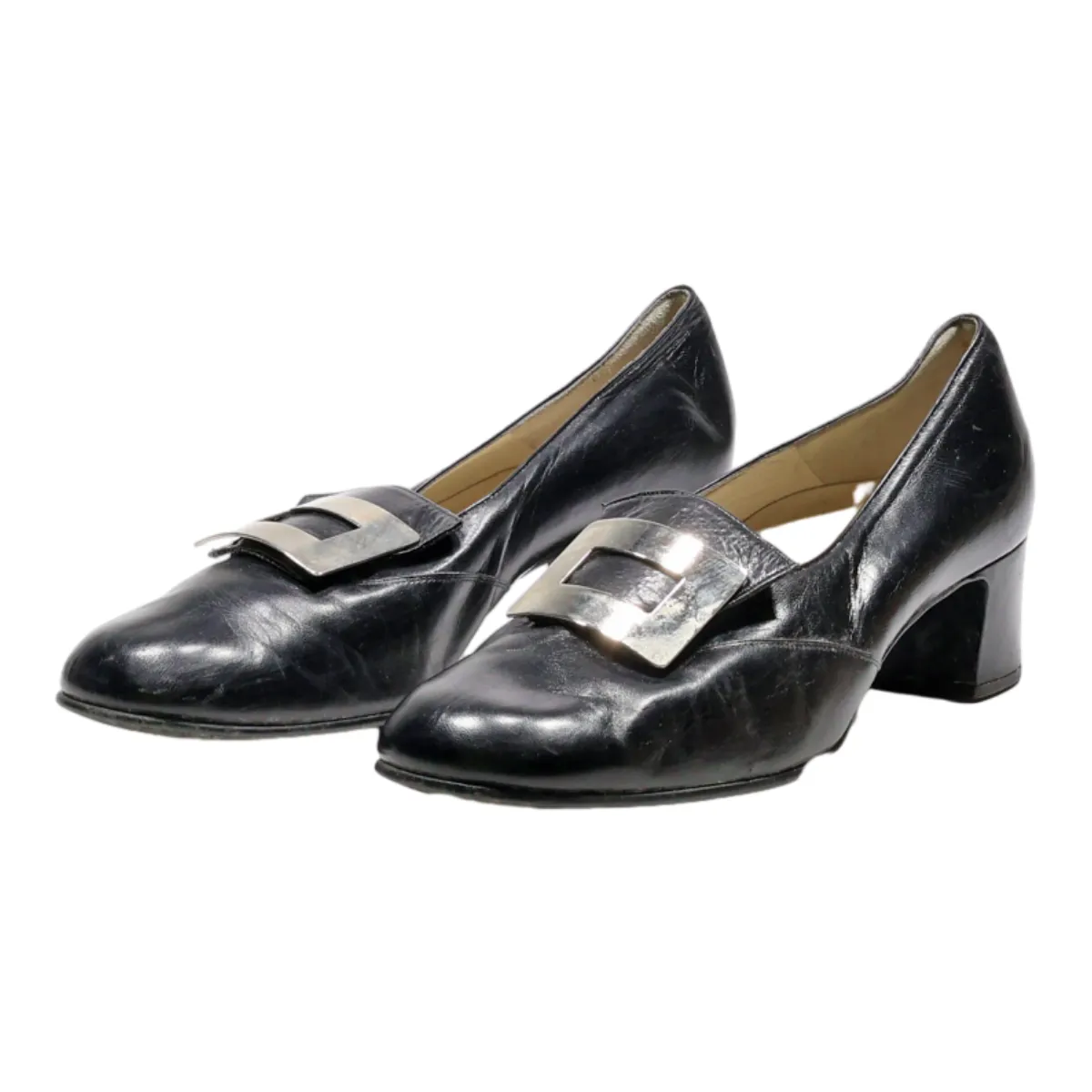 BALLY Loafer Shoes Black Synthetic Womens UK 4.5