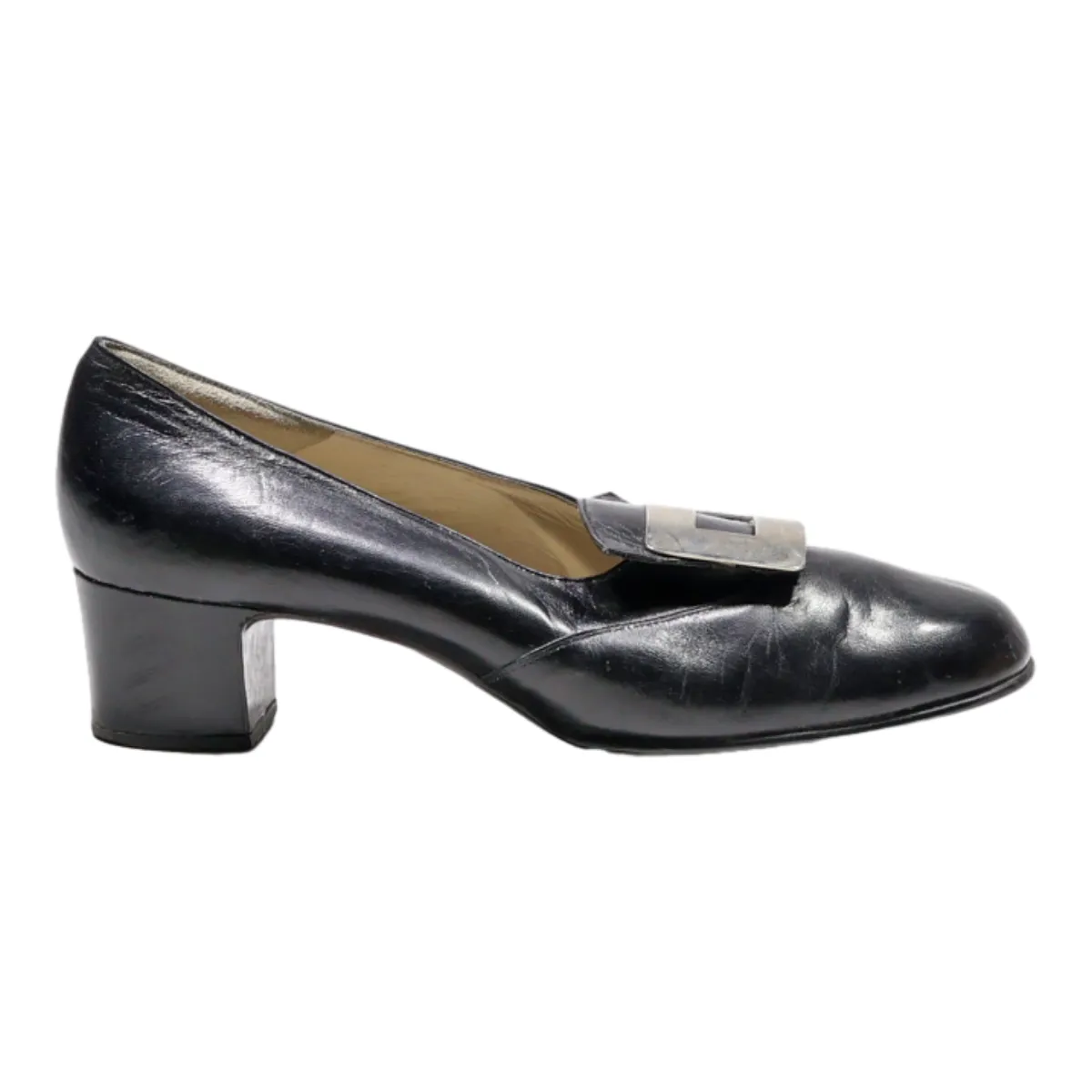 BALLY Loafer Shoes Black Synthetic Womens UK 4.5