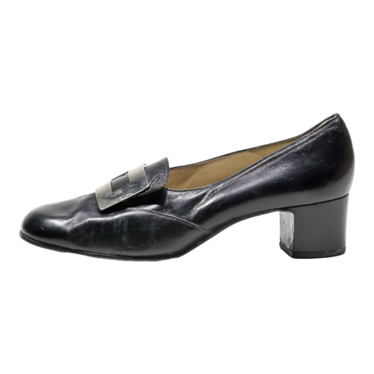 BALLY Loafer Shoes Black Synthetic Womens UK 4.5