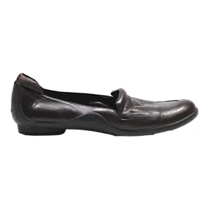 BALLY Loafer Shoes Brown Leather Mens UK 7.5