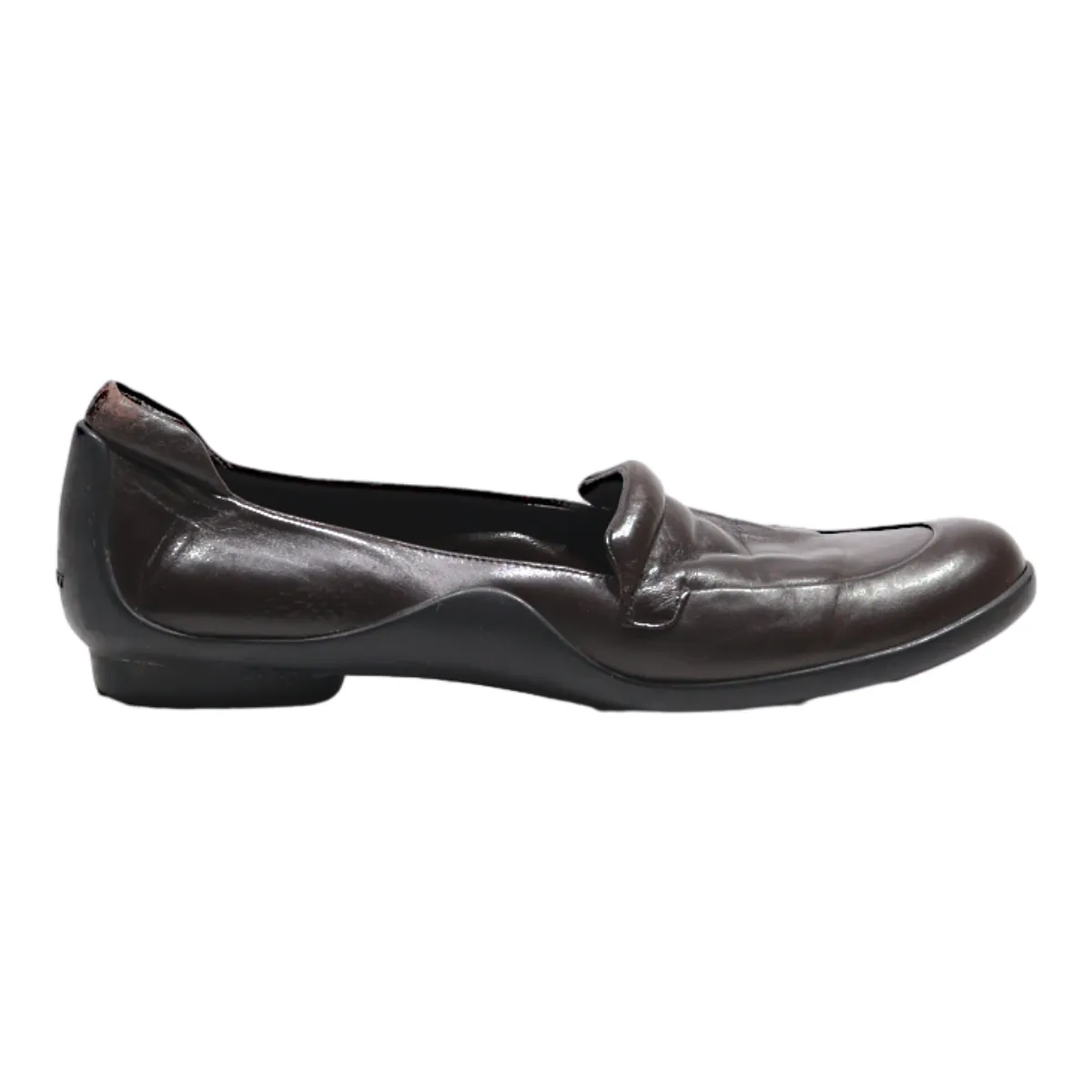 BALLY Loafer Shoes Brown Leather Mens UK 7.5