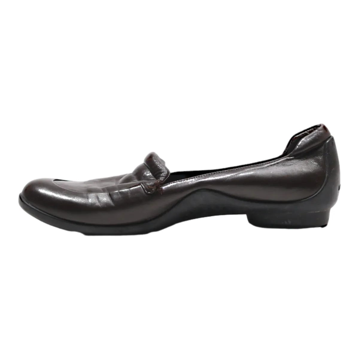 BALLY Loafer Shoes Brown Leather Mens UK 7.5