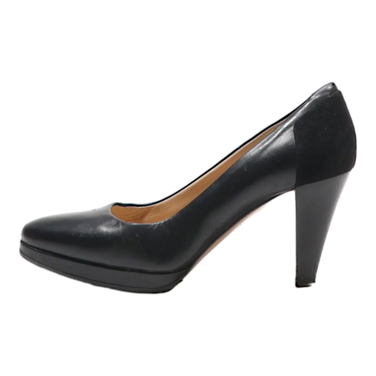 BALLY Pump Heels Black Leather Womens UK 2.5