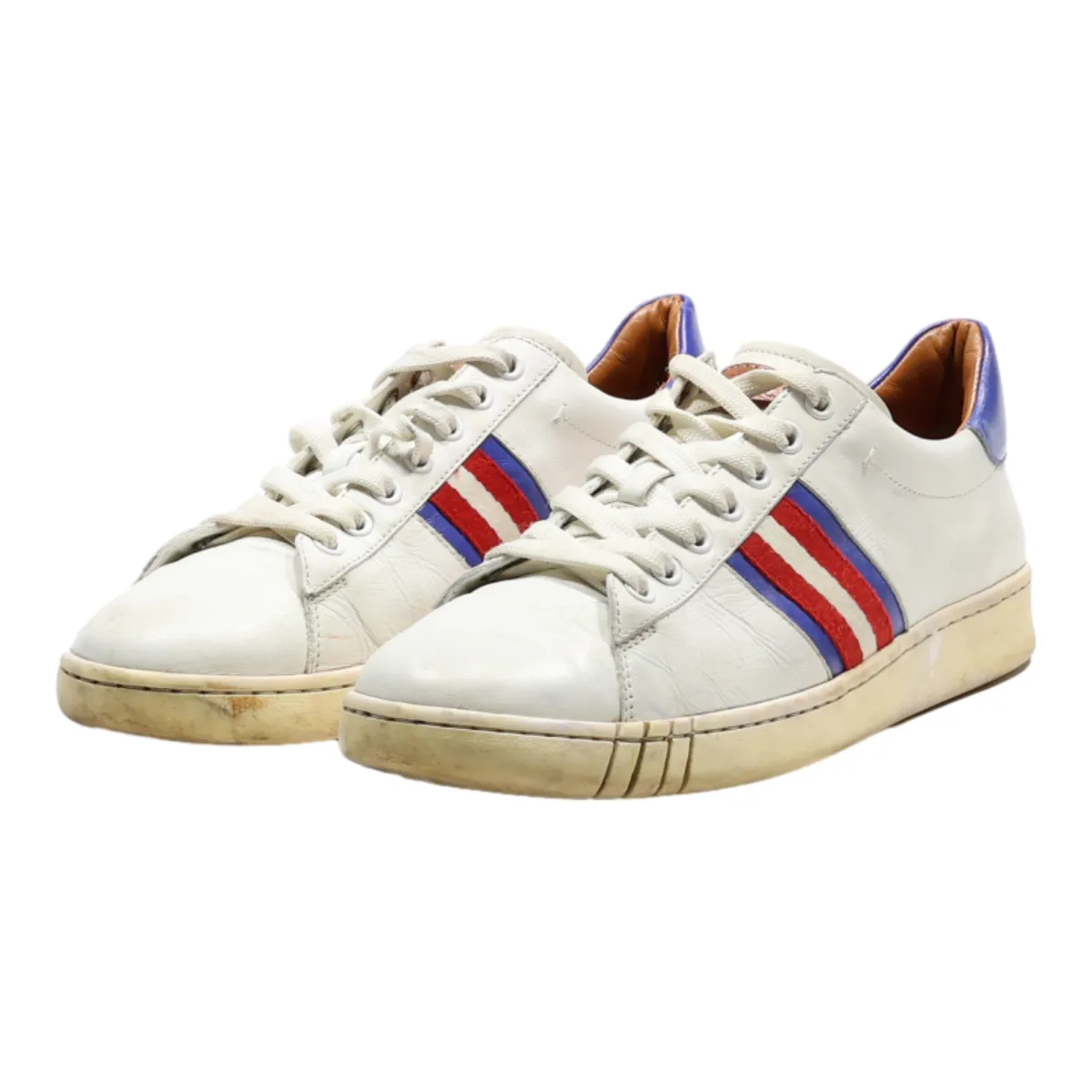 BALLY Sneaker Trainers White Synthetic Mens UK 7.5