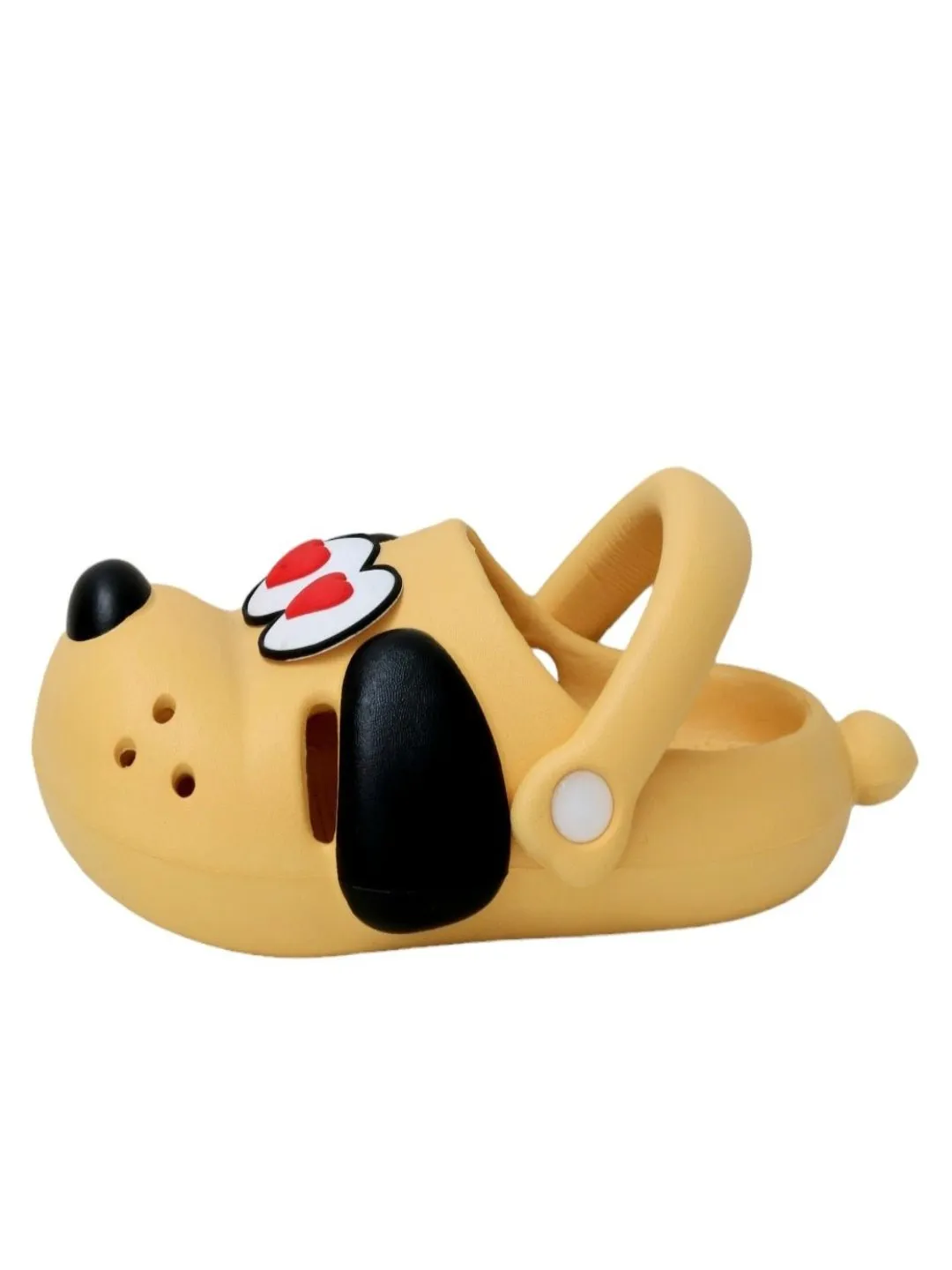 Bright Yellow Adorable Puppy Love Clogs for Girls