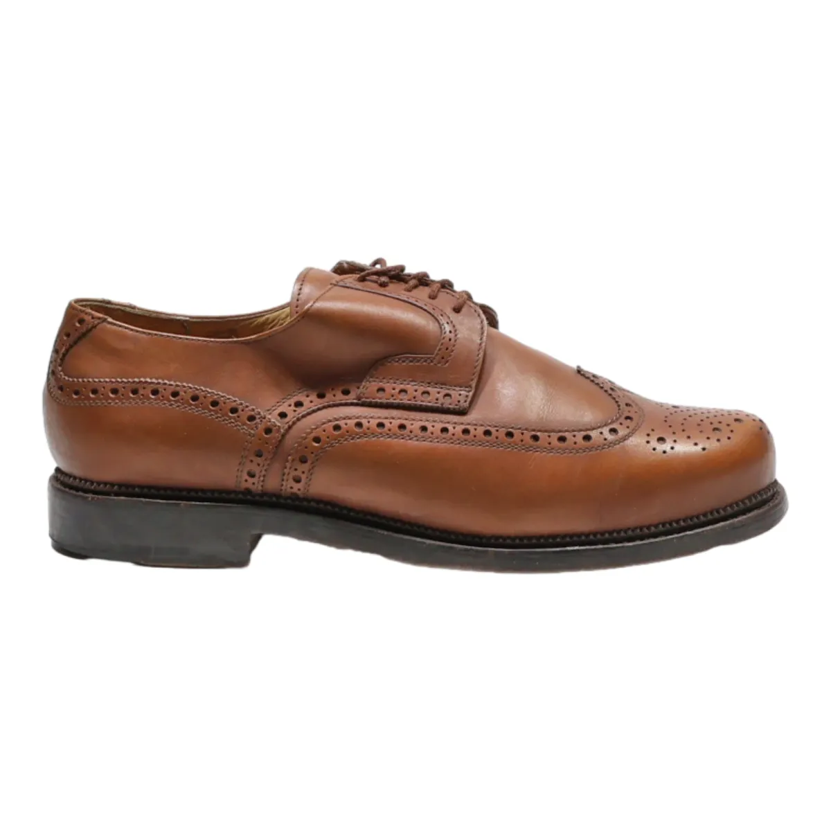 Brogue Shoes Brown Leather Mens UK 6