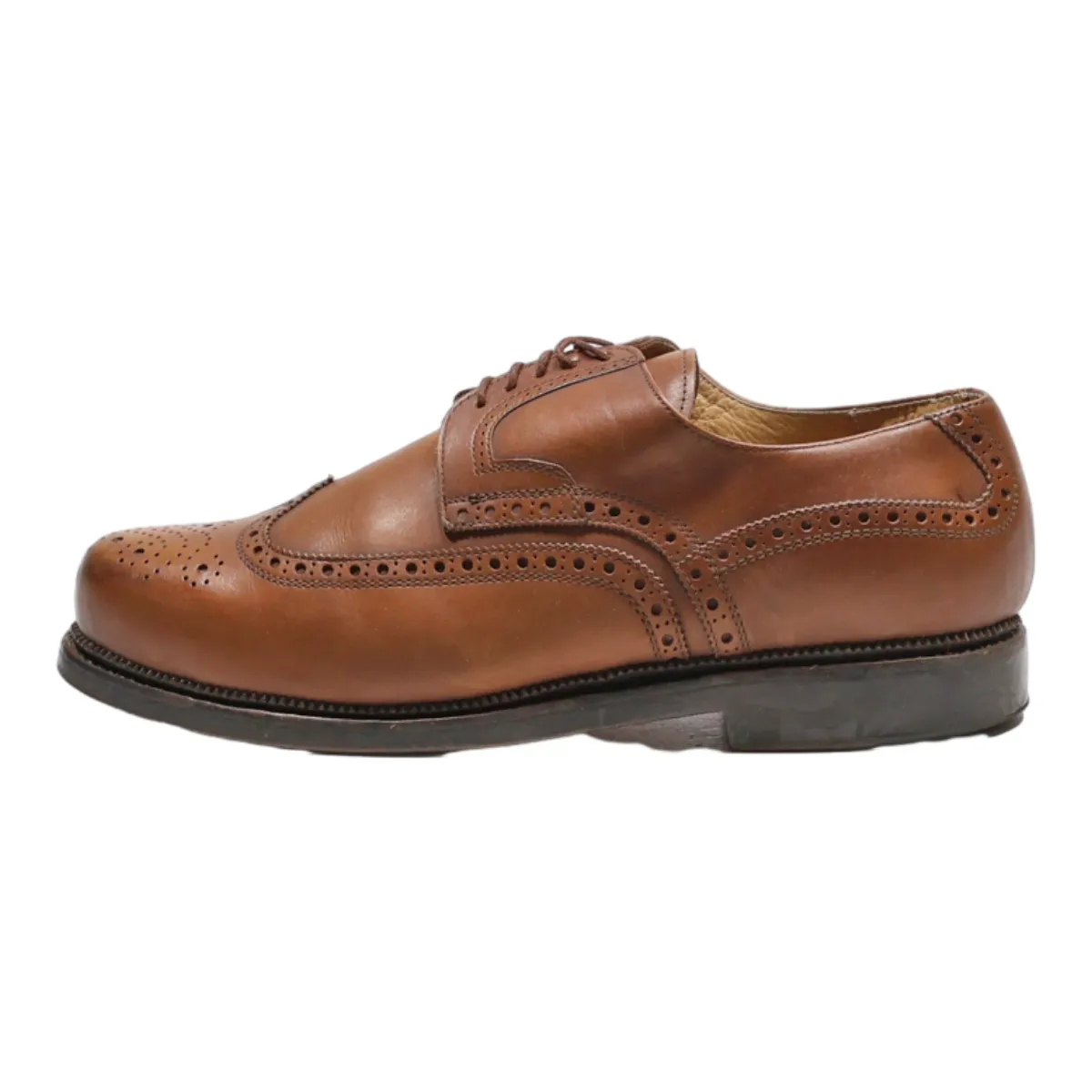 Brogue Shoes Brown Leather Mens UK 6