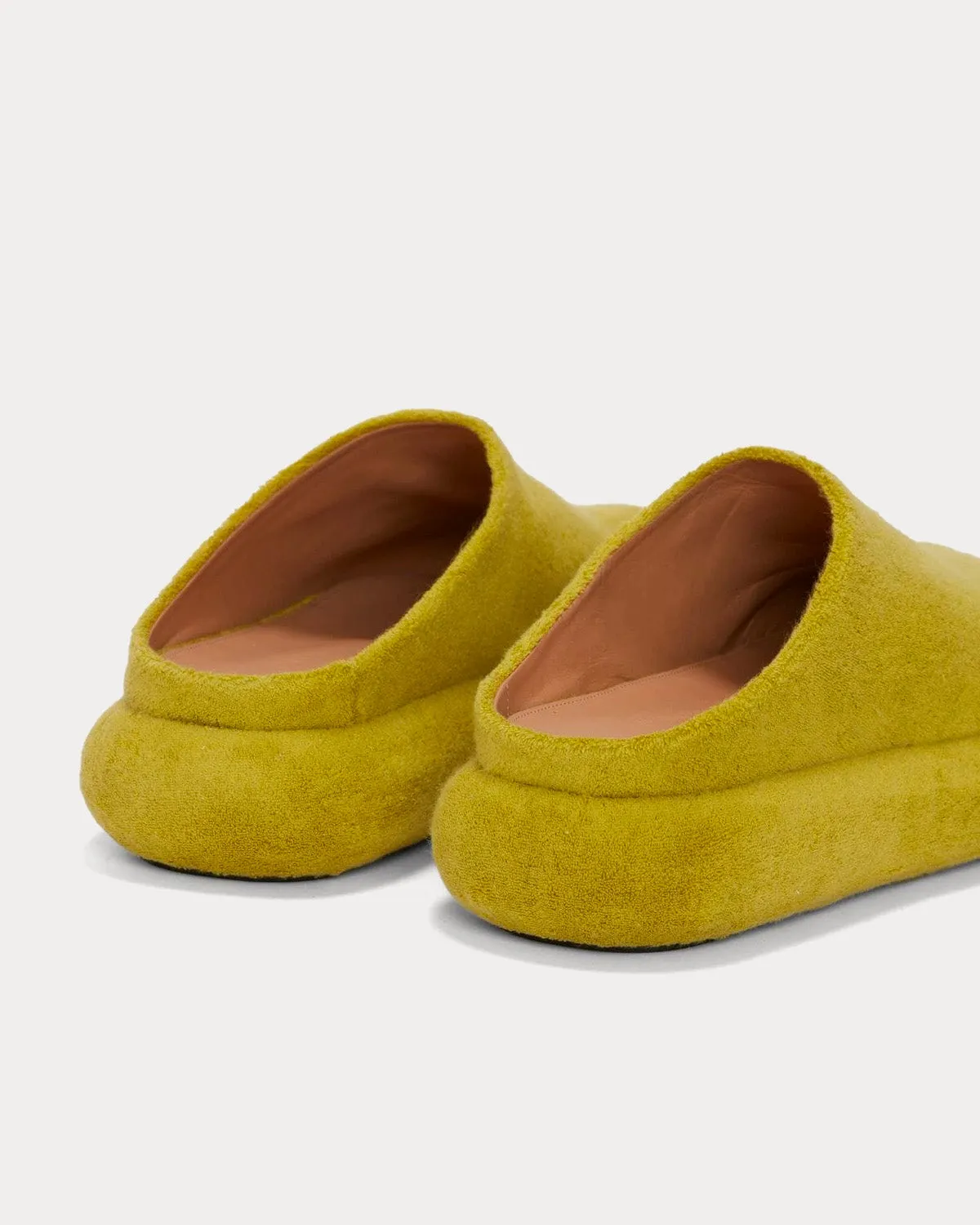 Bumper-Tube Platform Loafers Lime Slip Ons