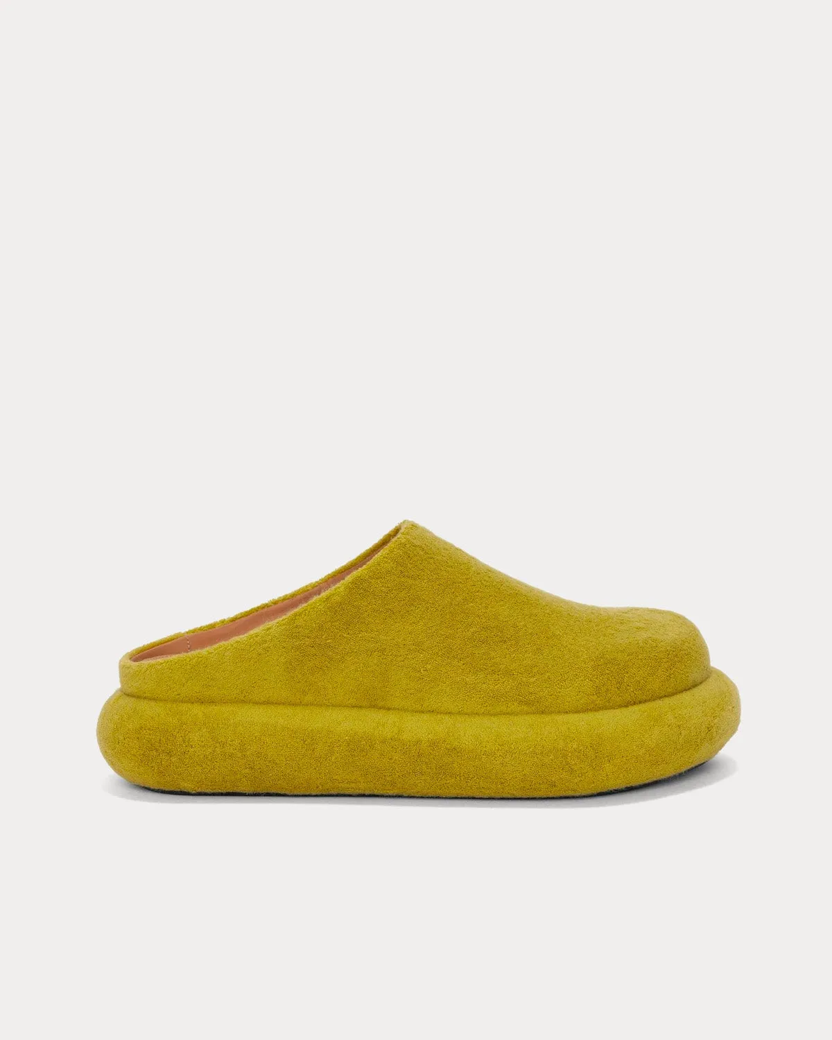 Bumper-Tube Platform Loafers Lime Slip Ons