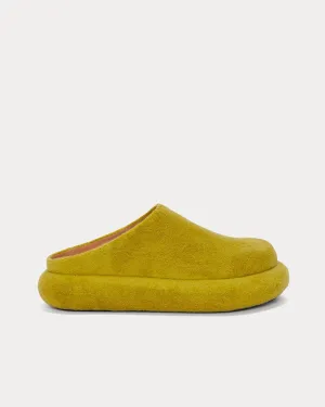 Bumper-Tube Platform Loafers Lime Slip Ons