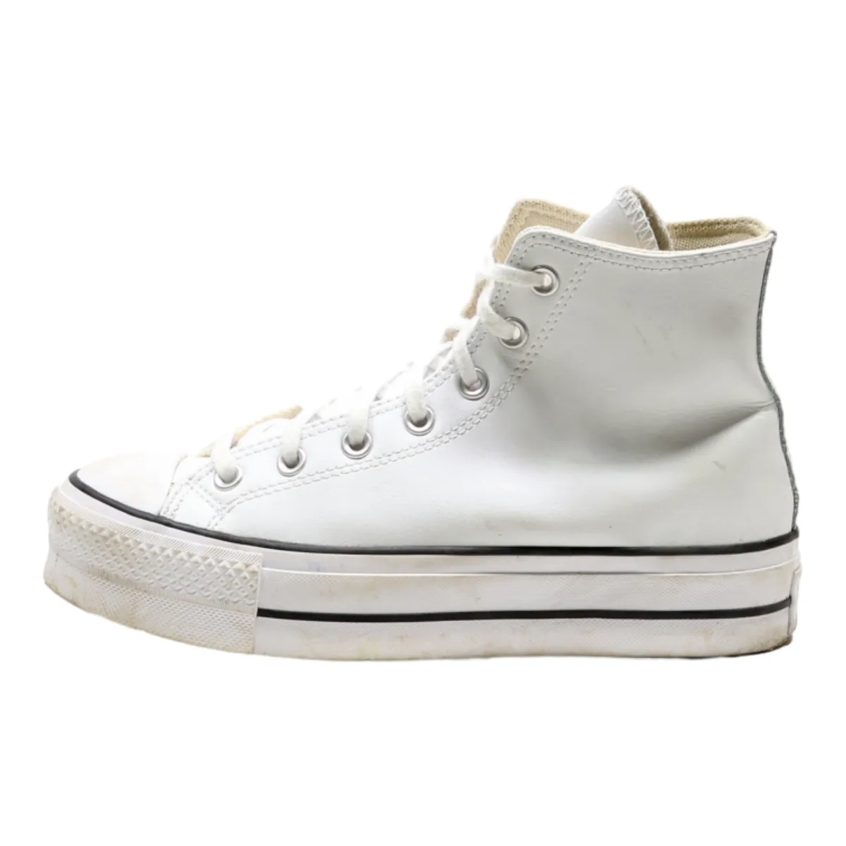CONVERSE Chuck Taylor All Star 2018 High Top Trainers White Leather Womens UK 6