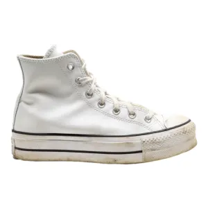 CONVERSE Chuck Taylor All Star 2018 High Top Trainers White Leather Womens UK 6
