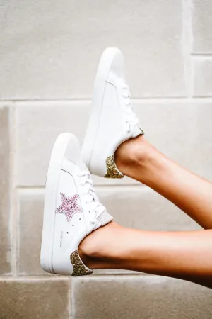 Cora Multi Color Glitter Star Sneaker