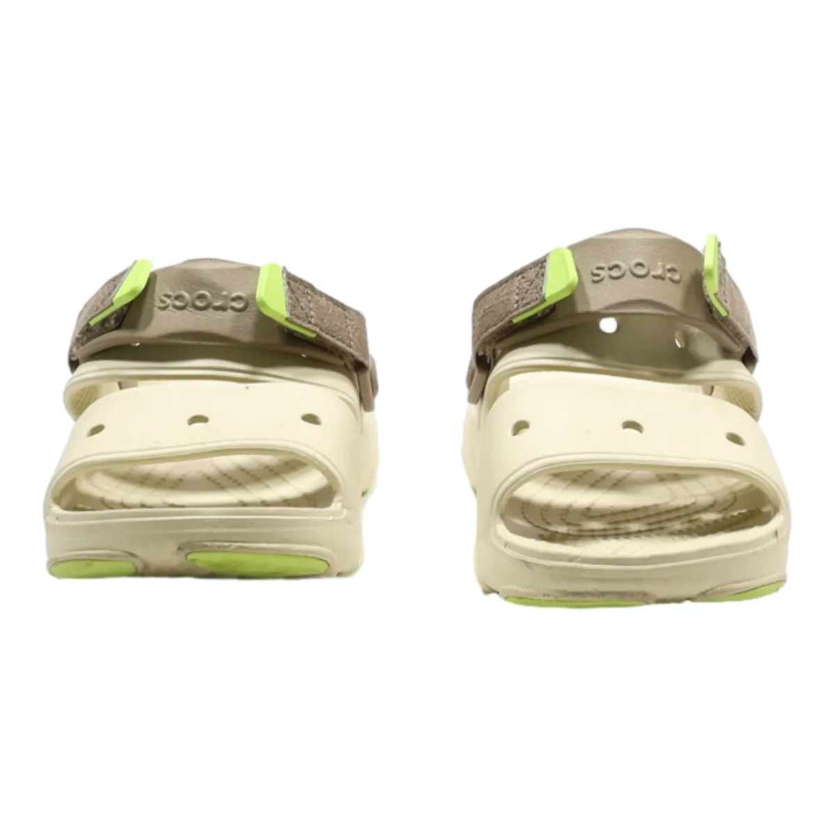 CROCS Slider Sandals Beige Synthetic Womens UK 5