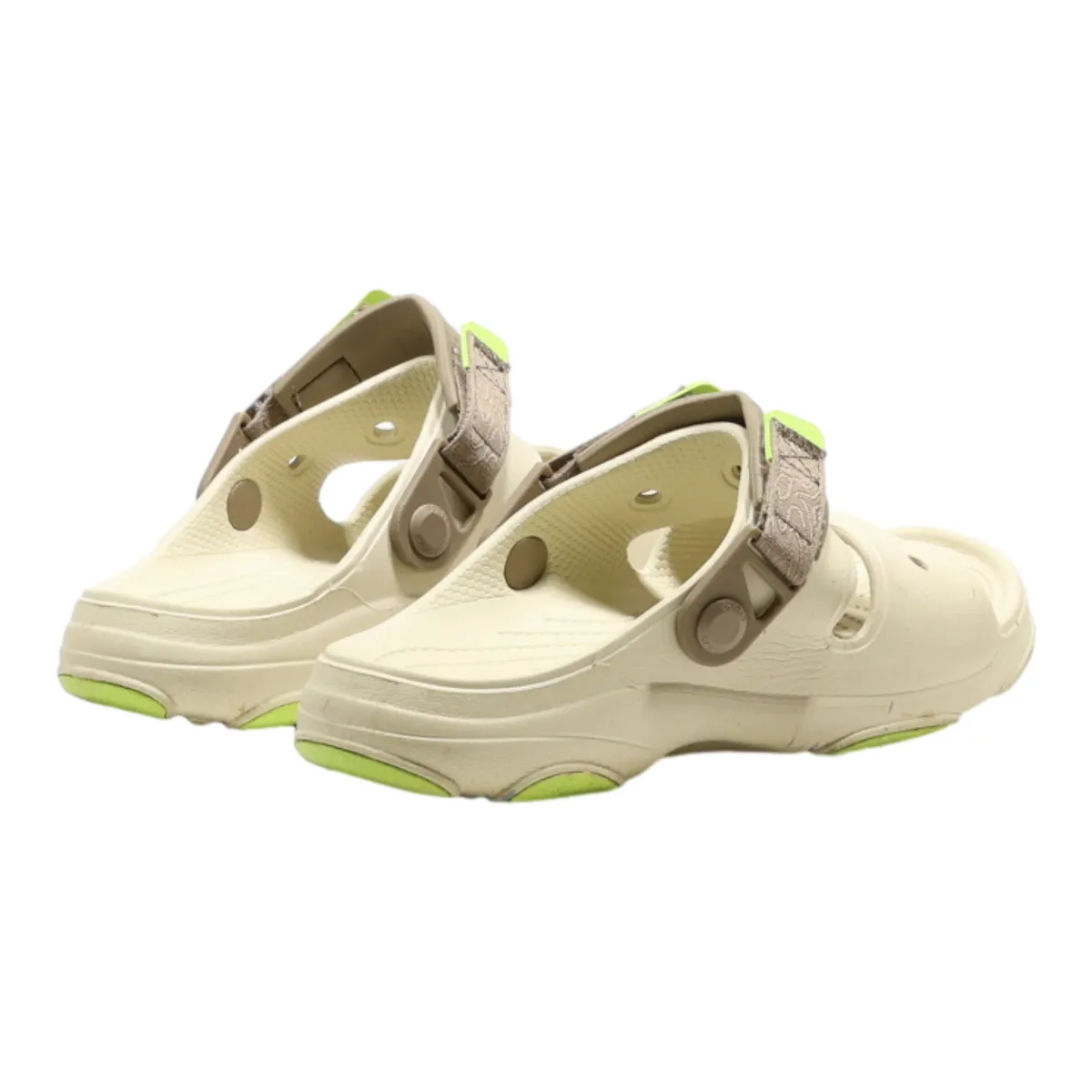 CROCS Slider Sandals Beige Synthetic Womens UK 5