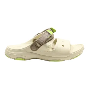 CROCS Slider Sandals Beige Synthetic Womens UK 5