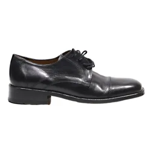 DA MARSIL Derby Shoes Black Leather Mens UK 7