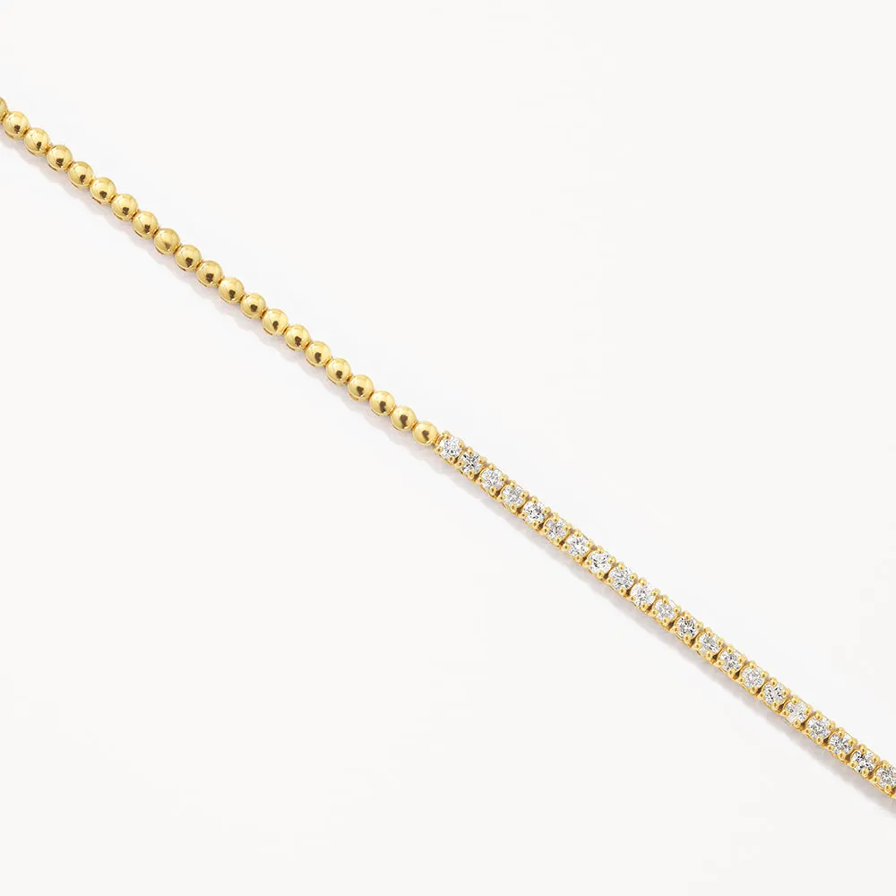 Diamond Tennis Necklace in 10k Gold