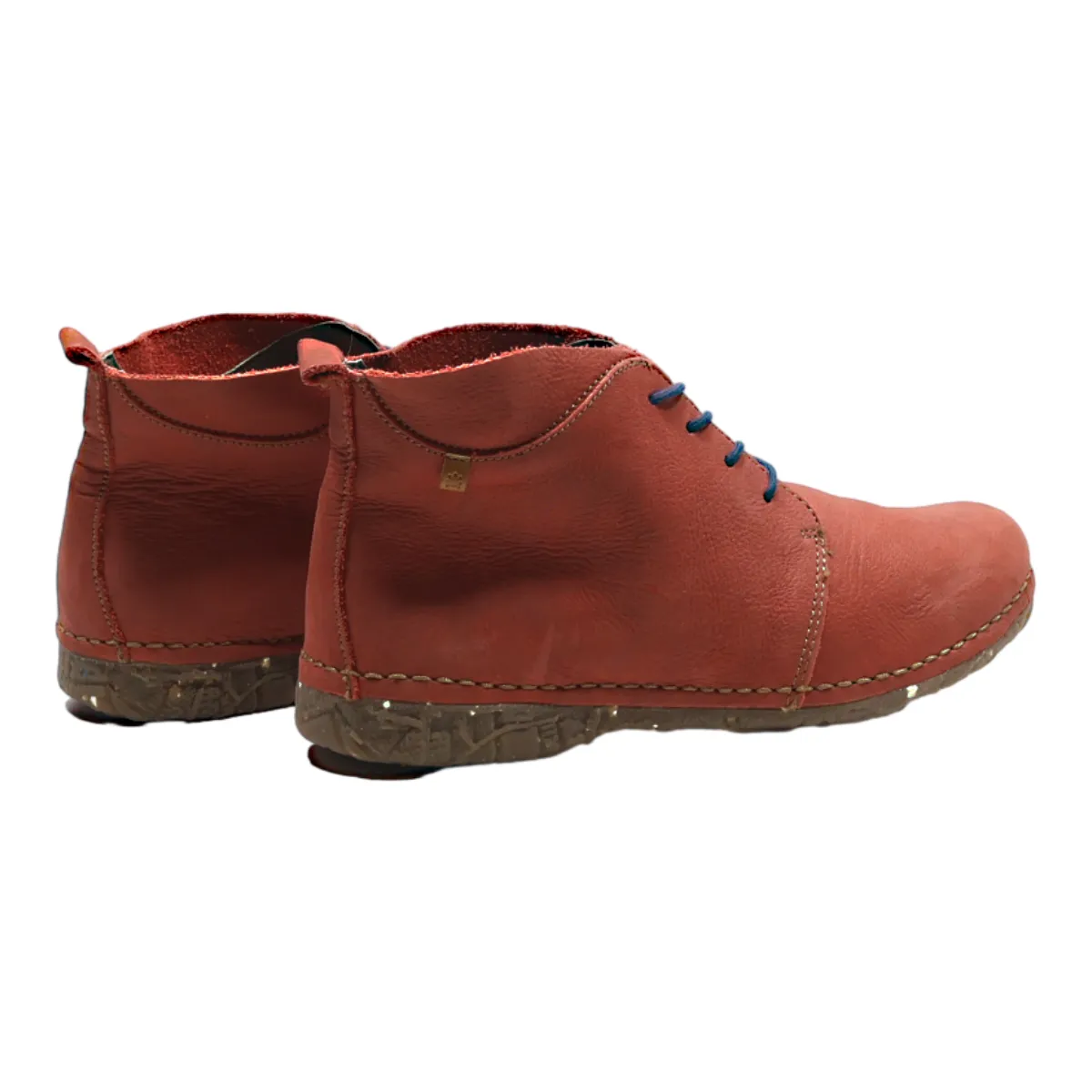EL NATURALISTA Desert Boots Red Leather Womens UK 7