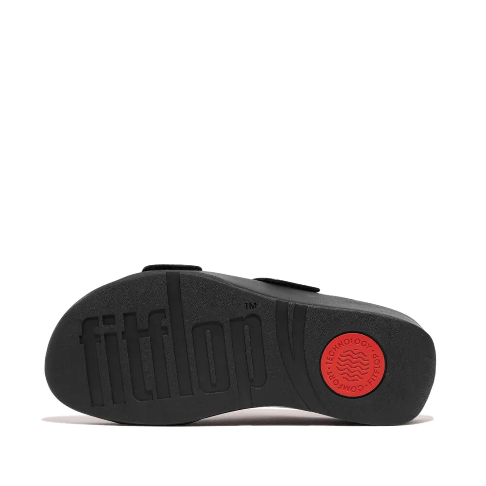 FitFlop SHUV Adjustable Two-Bar Leather Slides