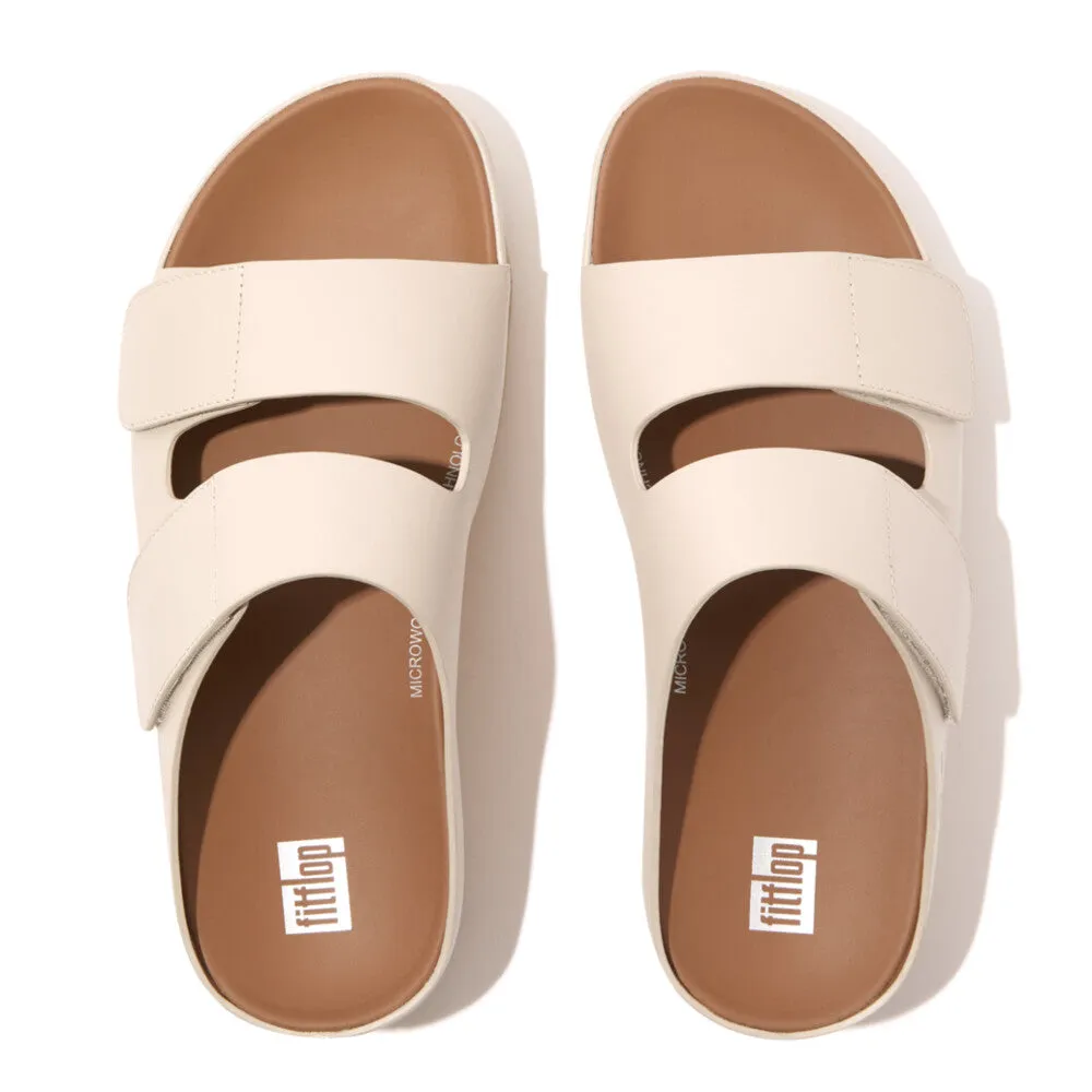FitFlop SHUV Adjustable Two-Bar Leather Slides