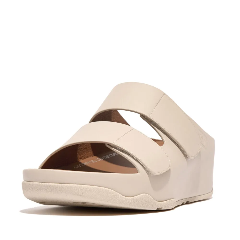 FitFlop SHUV Adjustable Two-Bar Leather Slides