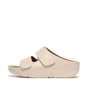 FitFlop SHUV Adjustable Two-Bar Leather Slides
