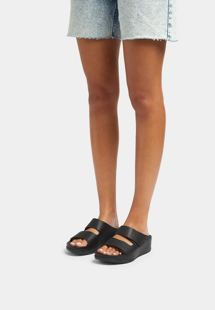 FitFlop SHUV Adjustable Two-Bar Leather Slides