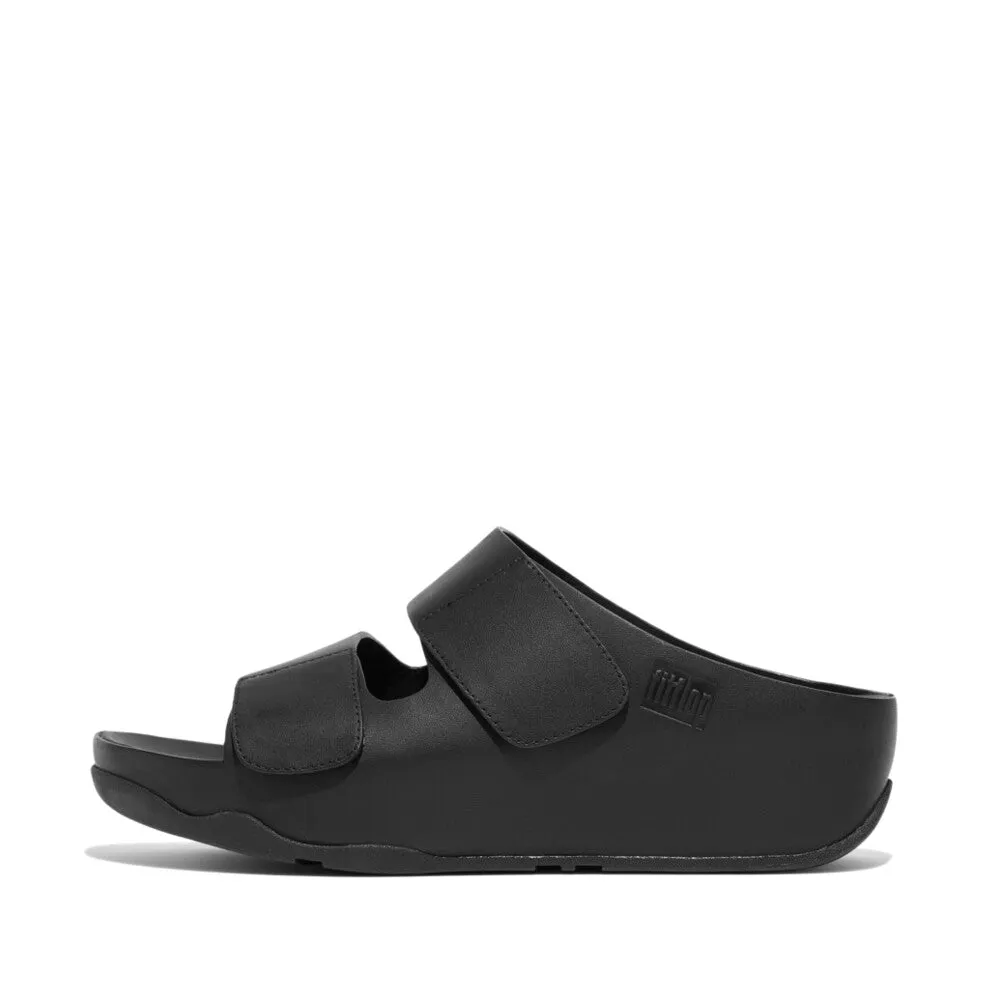 FitFlop SHUV Adjustable Two-Bar Leather Slides
