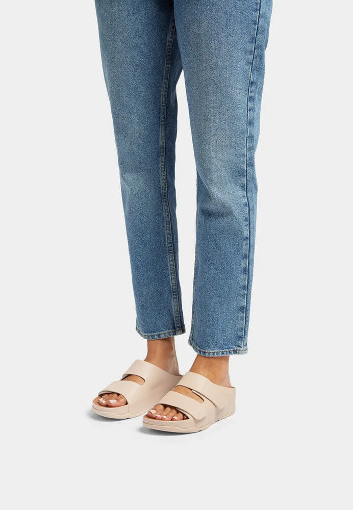 FitFlop SHUV Adjustable Two-Bar Leather Slides