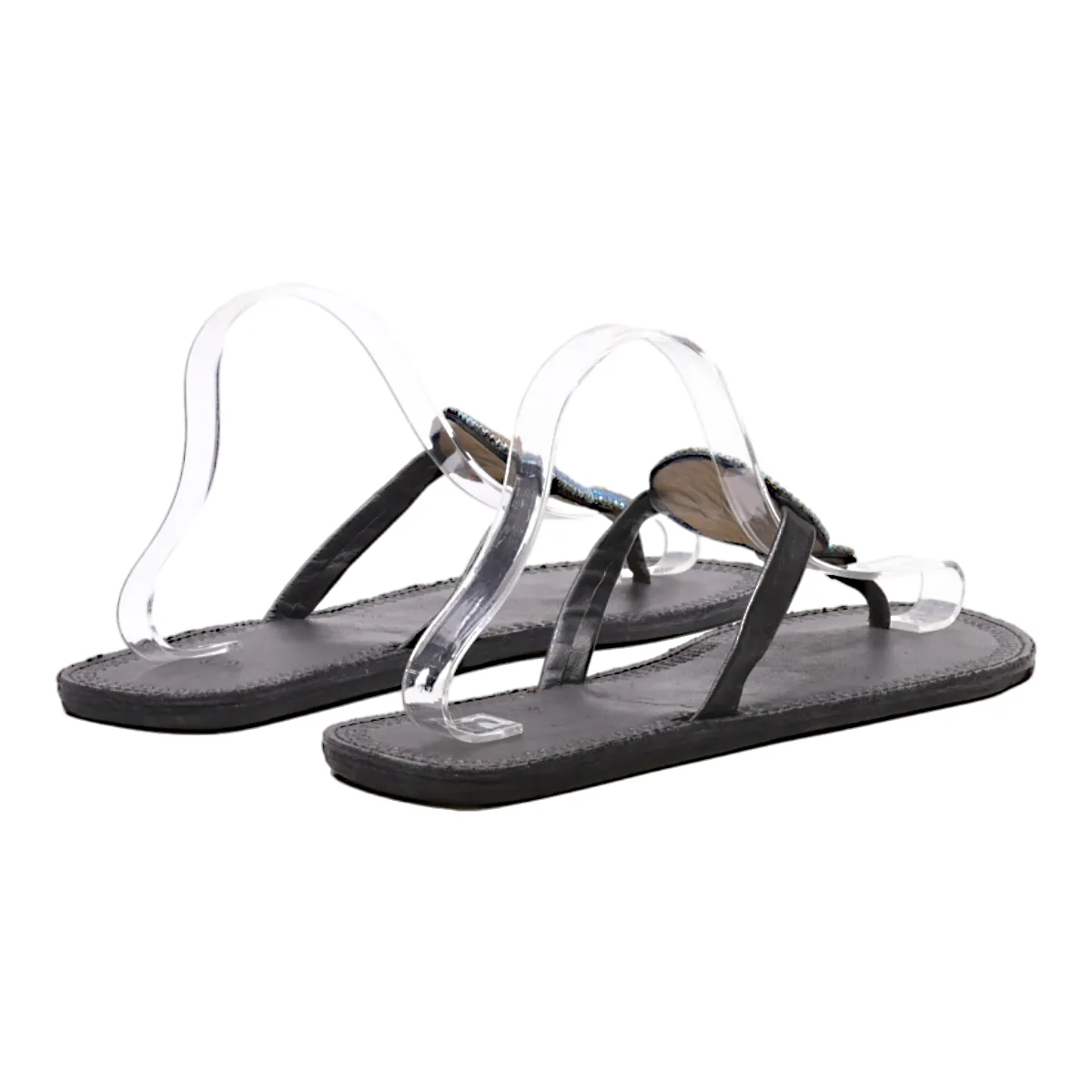 Flip Flop Sandals Black Synthetic Womens UK 9