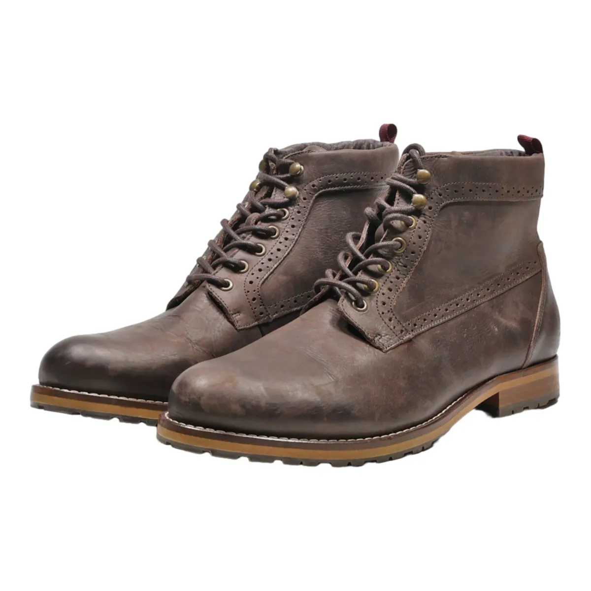 FLYER Desert Boots Brown Leather Mens UK 10