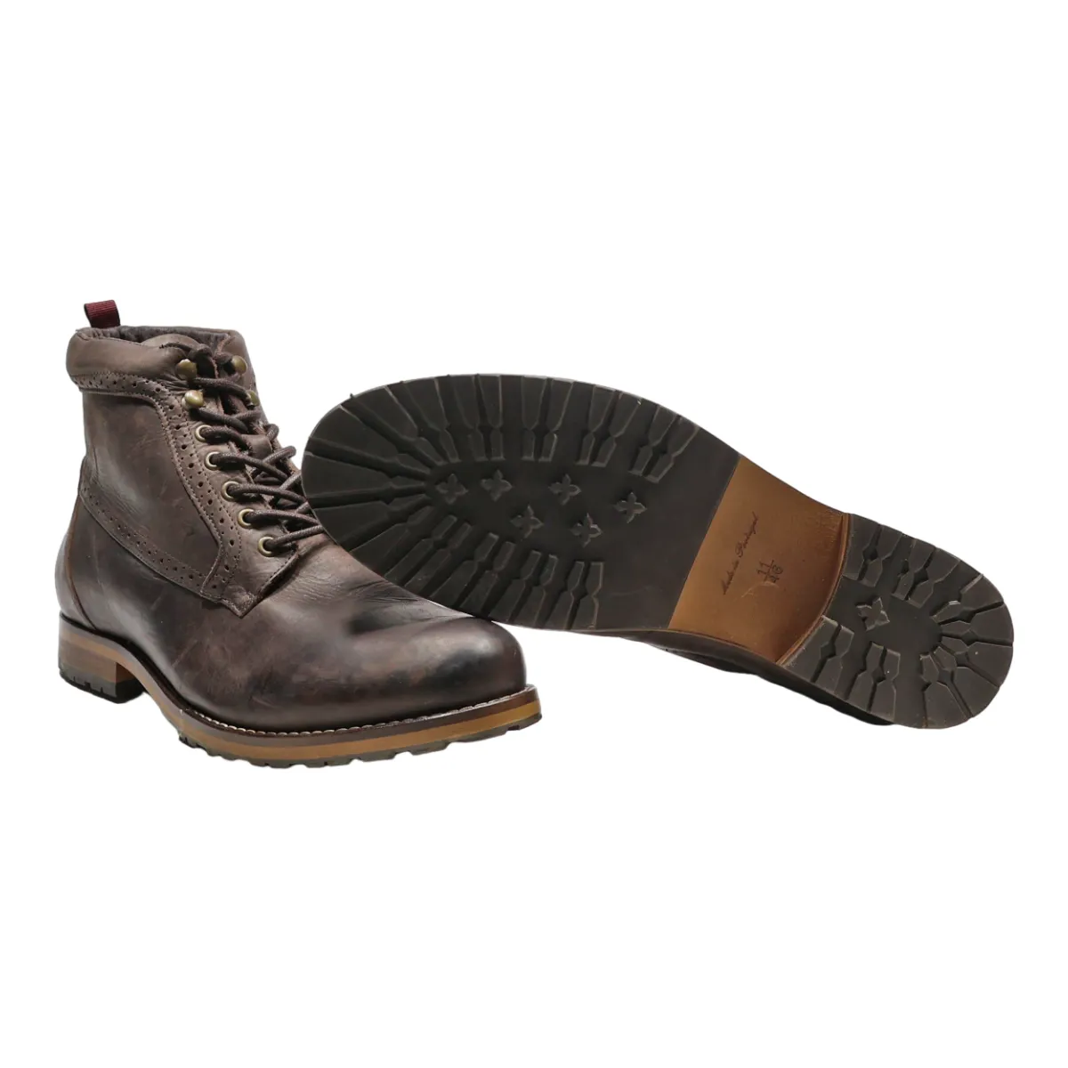 FLYER Desert Boots Brown Leather Mens UK 10