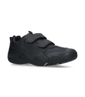 Geox Wader black velcro school shoe