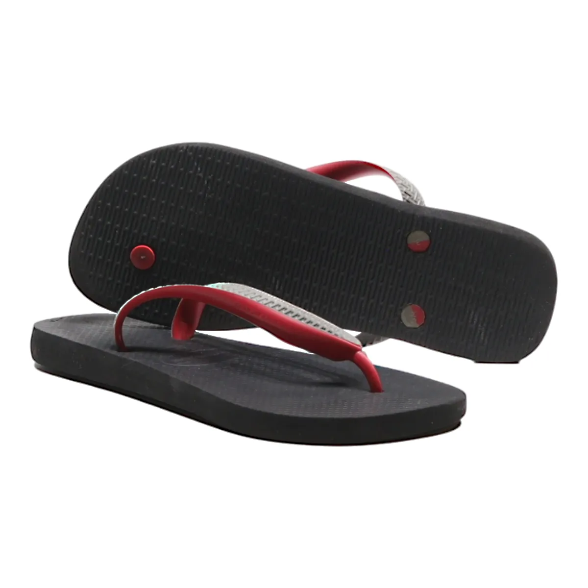 HAVAIANAS Flip Flop Sandals Black Synthetic Womens UK 7