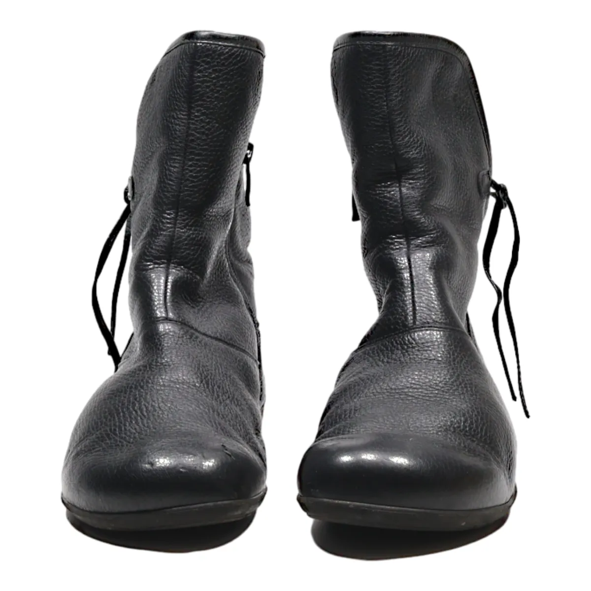 HELVESKO Ankle Boots Black Leather Womens UK 9