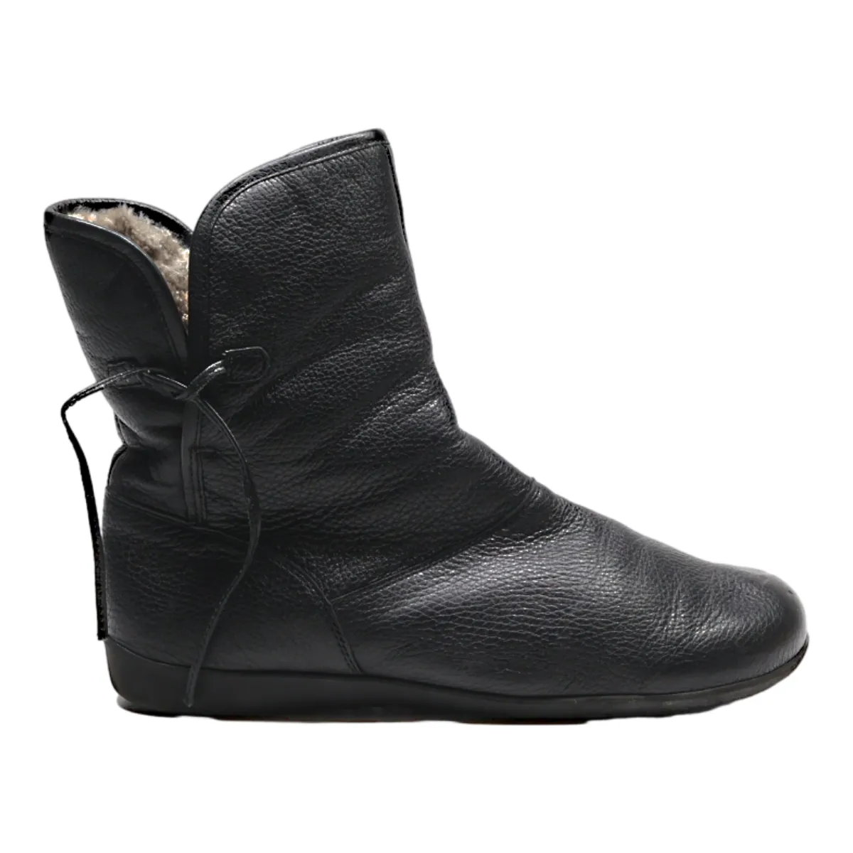 HELVESKO Ankle Boots Black Leather Womens UK 9