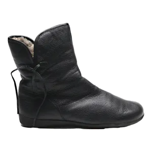 HELVESKO Ankle Boots Black Leather Womens UK 9