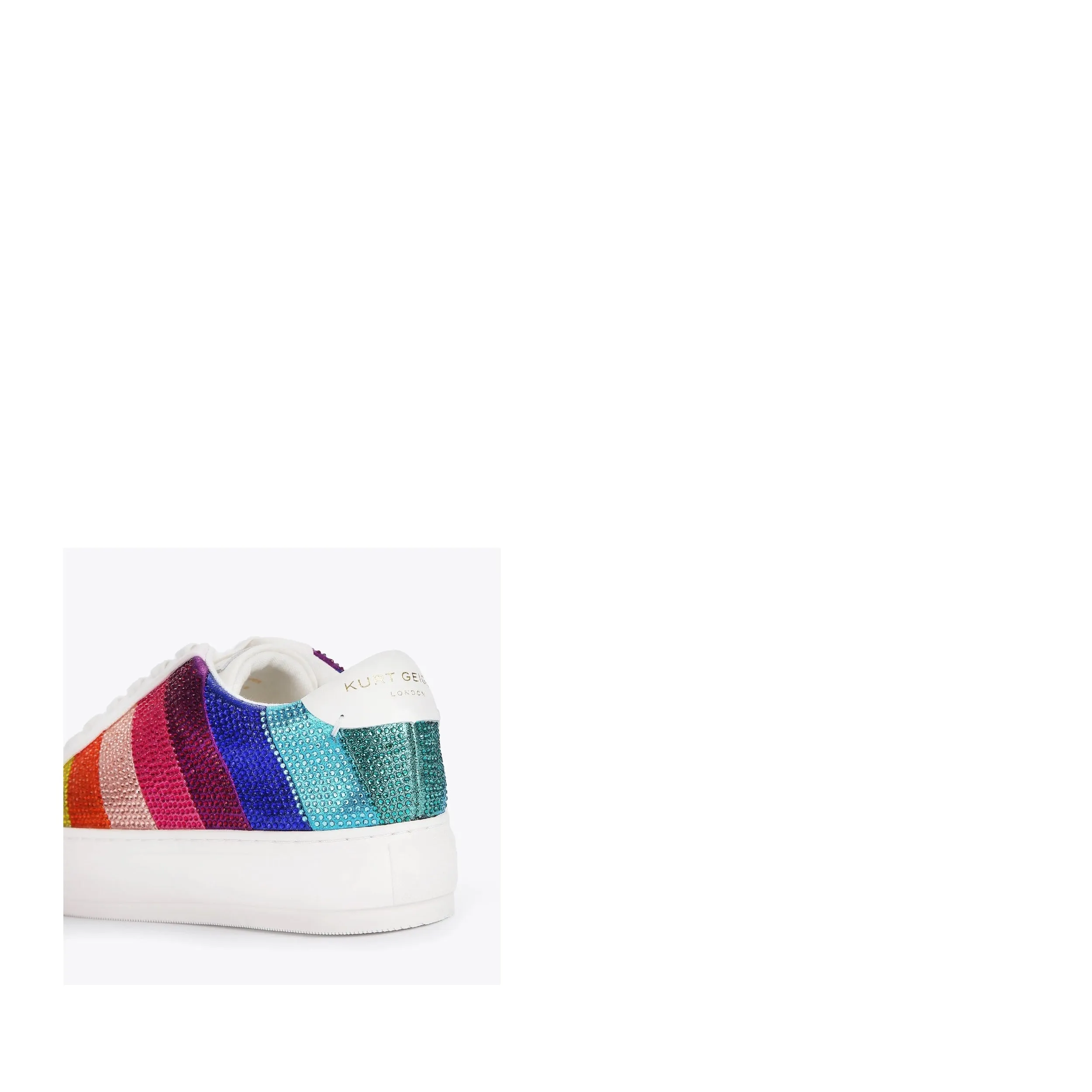 Kurt Geiger London Women's Laney Rainbow Stripe Low-Top Sneakers