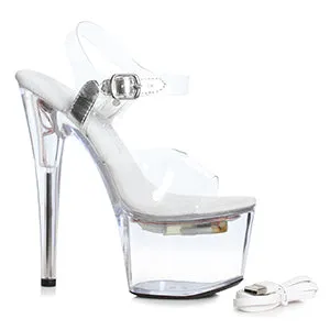 L709-BROOK 7" Stiletto With Multi-Color Light In Platform