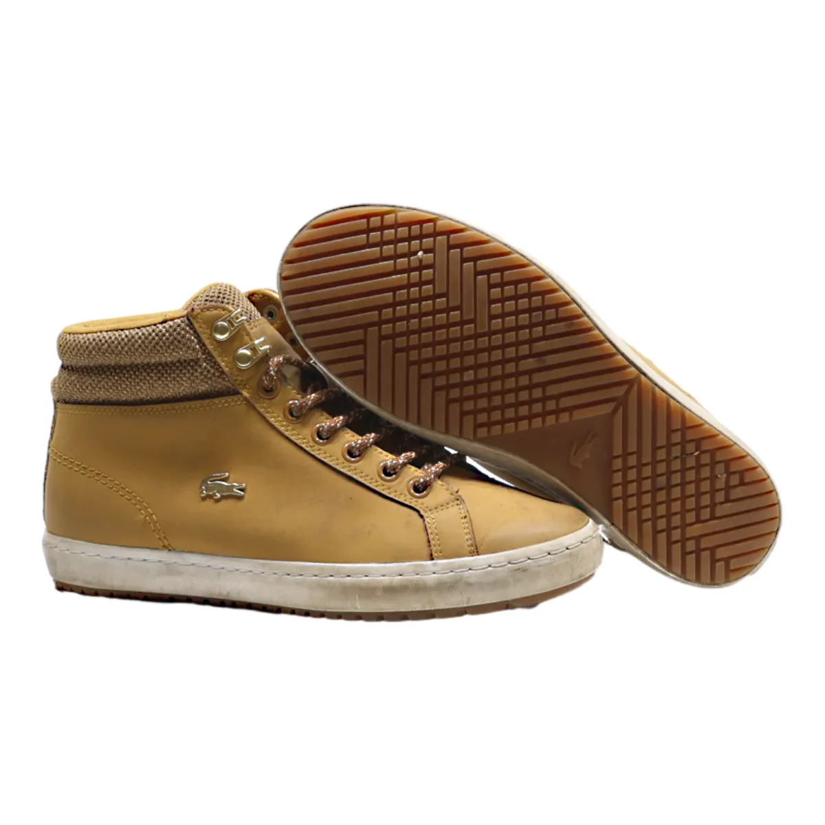 LACOSTE Desert Boots Brown Leather Womens UK 5