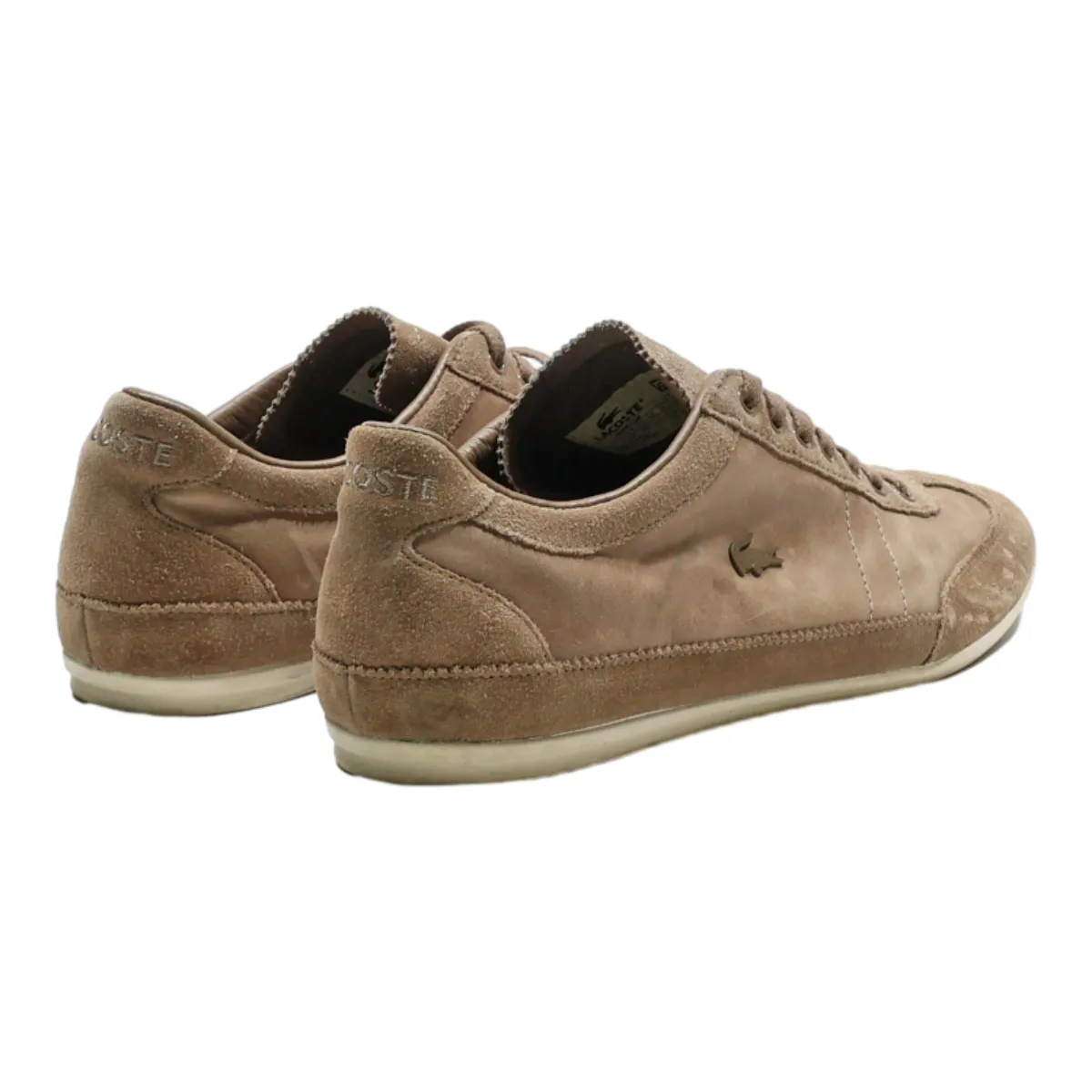 LACOSTE Sneaker Trainers Beige Synthetic Mens UK 8