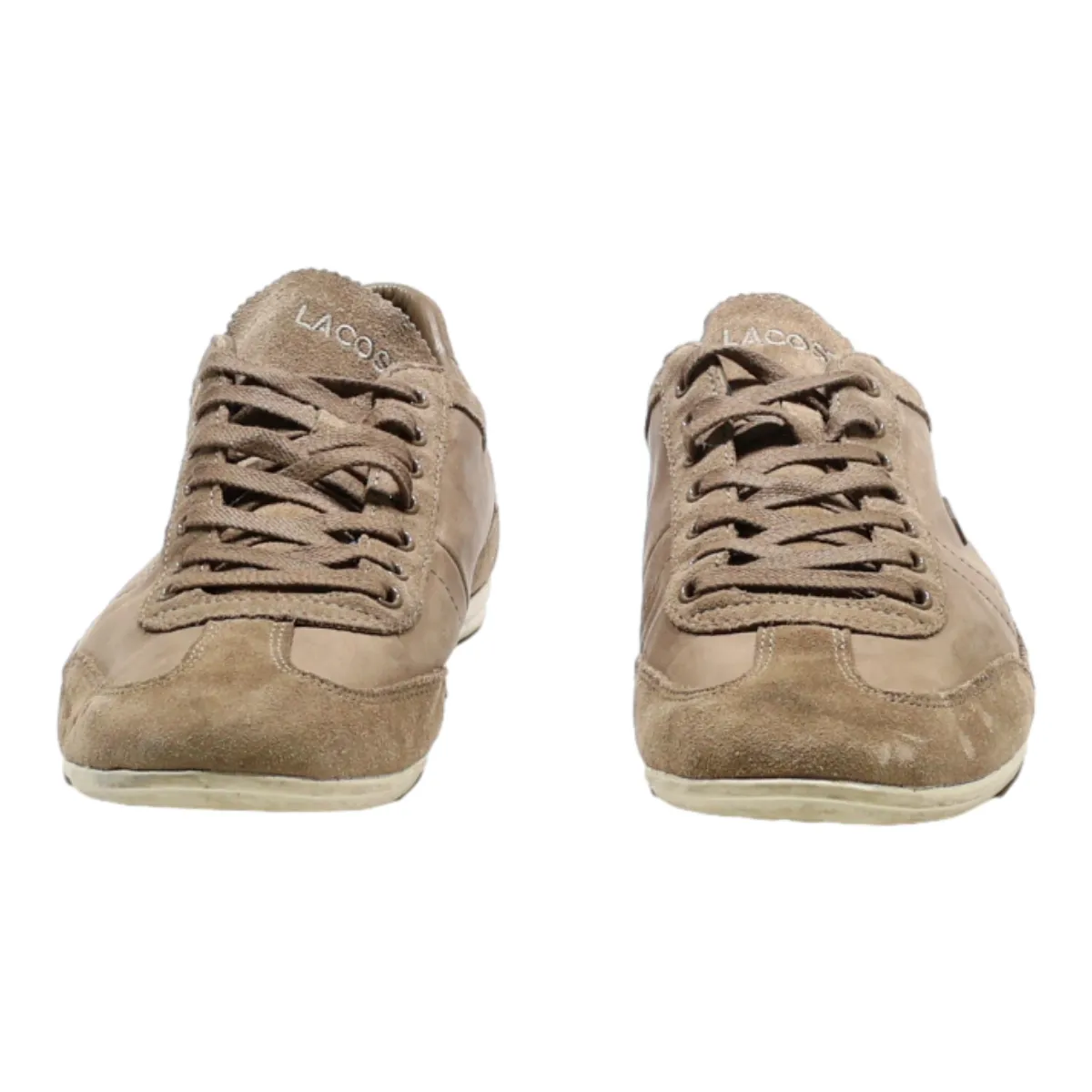 LACOSTE Sneaker Trainers Beige Synthetic Mens UK 8