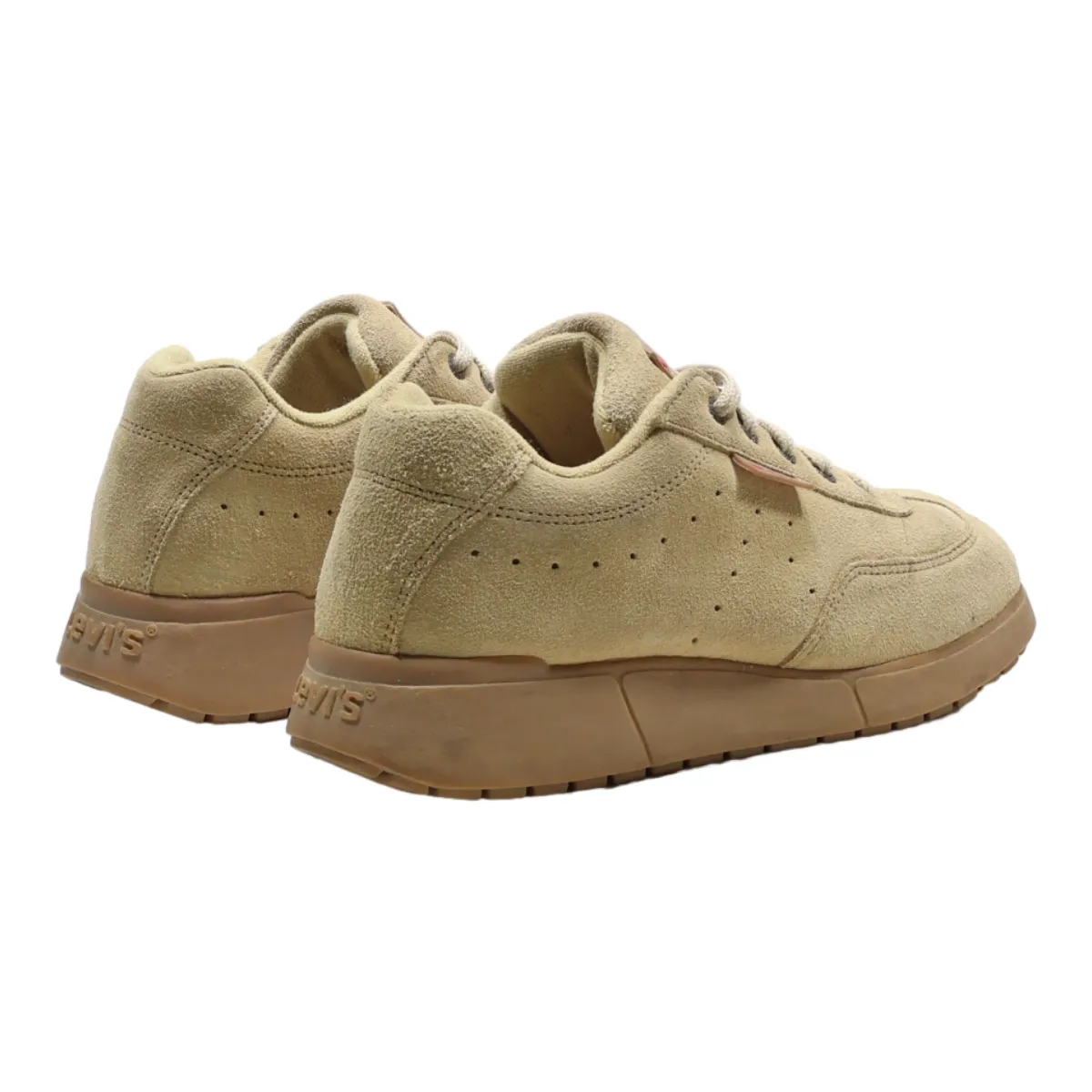 LEVI'S Sneaker Trainers Beige Suede Mens UK 7.5