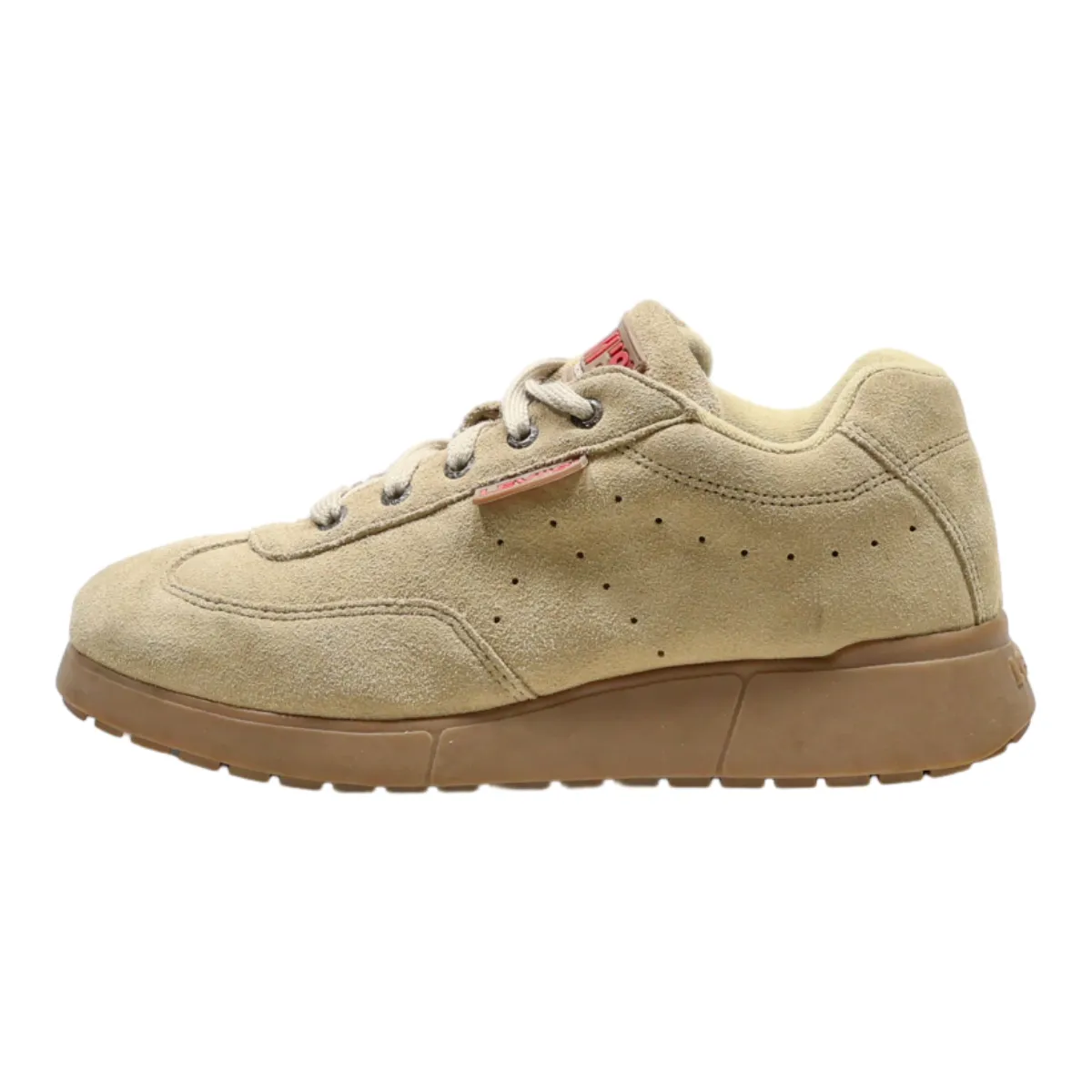 LEVI'S Sneaker Trainers Beige Suede Mens UK 7.5