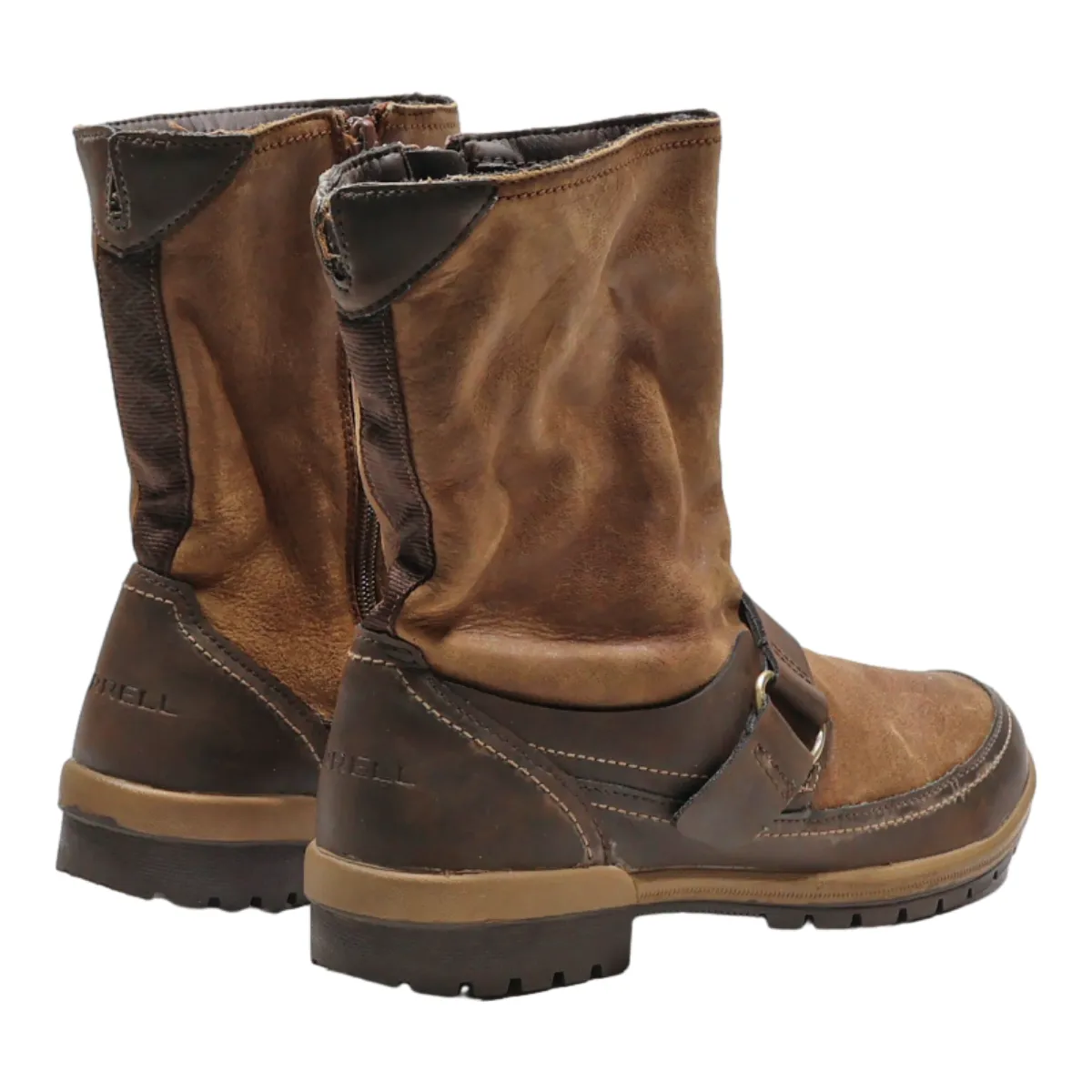MERRELL High Boots Brown Leather Womens UK 6.5