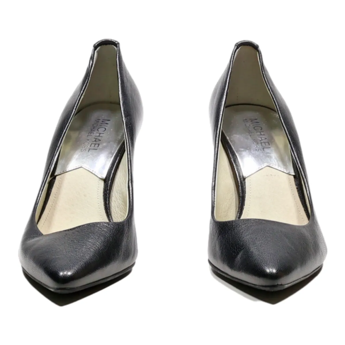 MICHAEL KORS Pump Heels Black Leather Womens UK 5