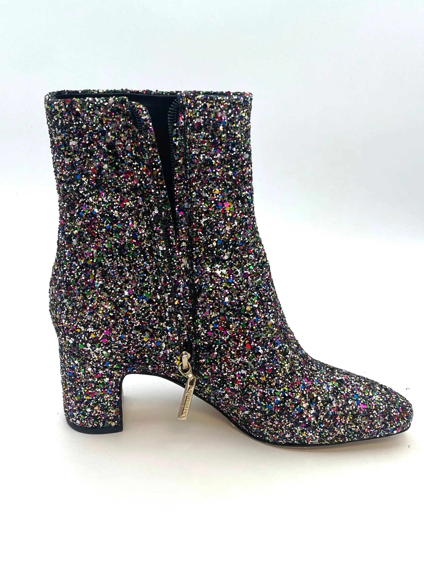 Multi-Color Glitter Booties - Size 6.5